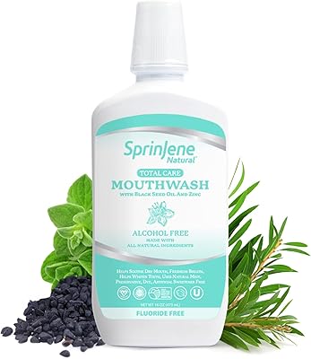 Rince de bouche sprinjene à l'huile de graines noires et au zinc
