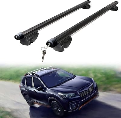 Jeu de barres transversales de toit en aluminium g sport 50 pièces