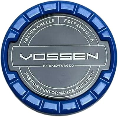 Cache-moyeu de roue forgé hybride vossen, bleu, vos-3, compatible avec les roues