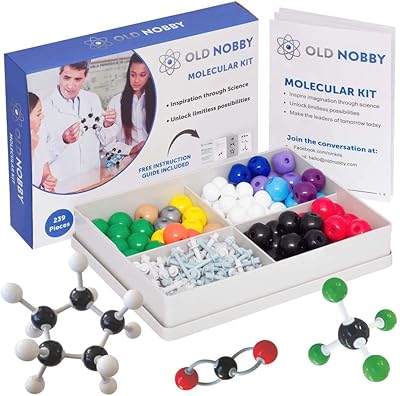 Kit de modèles de chimie organique (239 pièces) - pack de modèles moléculaires