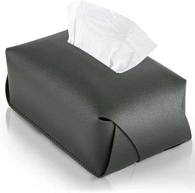 Couverture de boîte à mouchoirs en cuir, support de boîte à mouchoirs