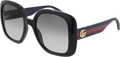 Lunettes de soleil gucci gg 0713 s- 001 noir/gris bleu, noir/gris shaded, 55/21/140