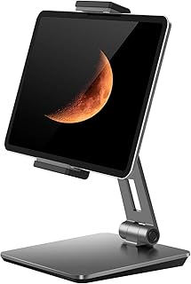 Support de tablette pliable réglable à 360 degrés en aluminium robuste pour ipad