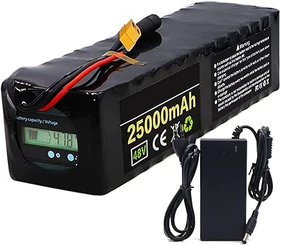 Batterie de scooter électrique yuwyp au lithium de vélo 48v 25ah avec chargeur