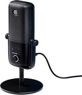 Microphone à condensateur usb de qualité studio elgato premium pour la diffusion le podcasting