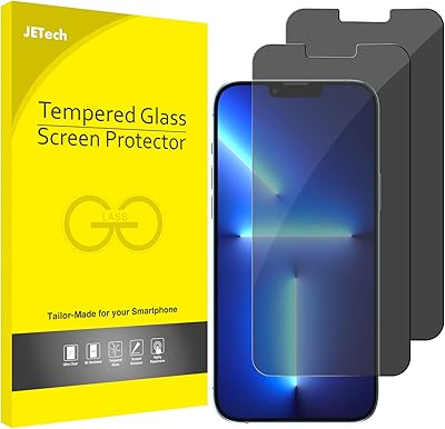 Protecteur d'écran de confidentialité geetech pour iphone 13 pro max 6,7 pouces, couche