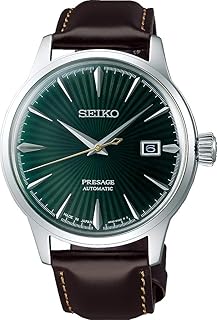 Montre analogique automatique presage pour homme avec bracelet en cuir, srpd37j1, bracelet