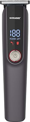 Tondeuse à cheveux rechargeable sonashi shc-1056 avec lame en acier inoxydable