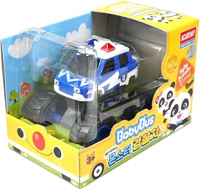 Jouet de voiture de bus monstre pour enfants avec le design d'une petite
