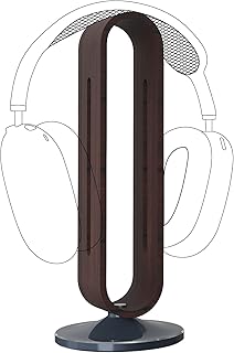 Support de bureau pour casque de jeu geekria bamboo compatible avec les écouteurs