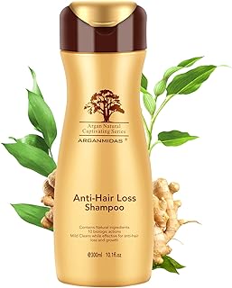 Shampooing anti-chute, arganmidas shampoing éclaircissant pour femmes et hommes pour réduire la chute