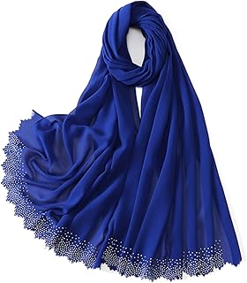 Écharpe hijab musulmane pour femme en mousseline de soie, élégante, douce et légère