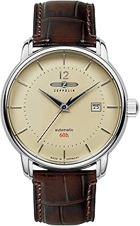 Montre automatique homme lz-120 lake constance brown 8160-5, marron, bracelet.