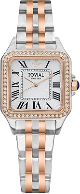 Jovial 5045lamq01e montre femme, anloge, bracelet acier inoxydable, 24 mm, blanc, bracelet. Des économies substantielles vous attendent sur Diaytar