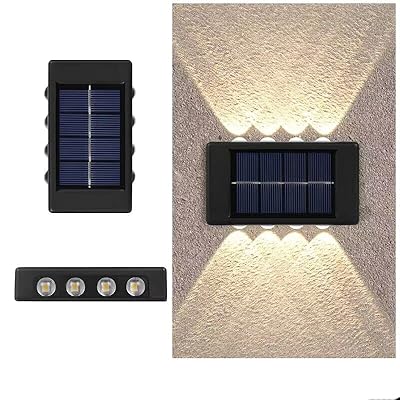 Wish link lampes solaires d'extérieur étanches de haut en bas appliques murales du