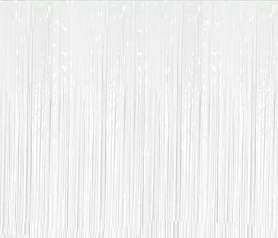 Rideau à franges en feuille blanche, 1 x 2 m, toile de fond