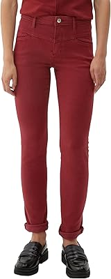 S.oliver betsy slim fit jean pour femme rouge 40w 34l