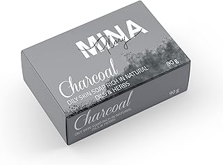 Savon au charbon actif mina glory black, savon nettoyant au charbon actif biologique