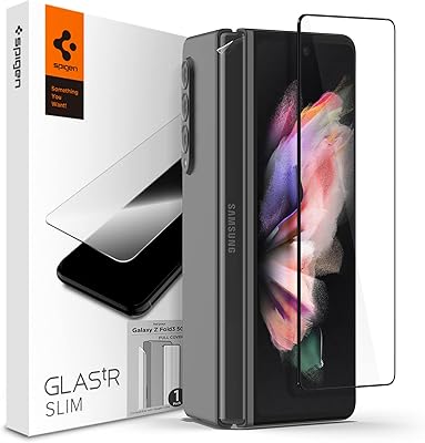 Protecteur d'écran spigen glaster slim en verre trempé pour samsung galaxy z fold