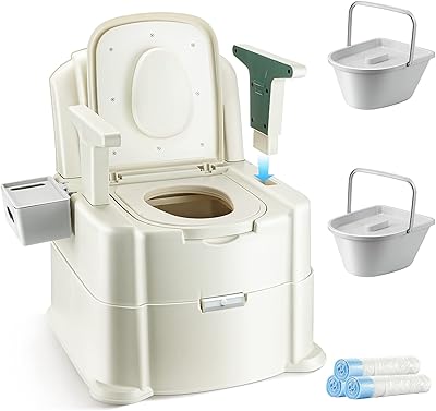 Siège de toilette portable pour adulte hypodies, chaise de toilette avec accoudoirs, hauteur