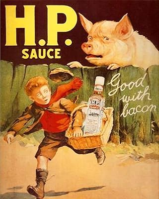 Ecool h.p sauce good with bacon rétro shabby chic style vintage