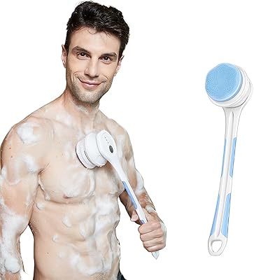 Brosse de bain électrique pour le corps avec manche long, nouvelle brosse de bain pour 2021, amovible + rechargeable + 5 têtes de brosse + imperméable + super puissante + douce, idéale pour les femmes et les hommes (bleu) – Photo produit Dakar Sénégal – Livraison rapide Brosse de bain électrique pour le corps avec manche long, nouvelle brosse de bain pour 2021, amovible + rechargeable + 5 têtes de brosse + imperméable + super puissante + douce, idéale pour les femmes et les hommes (bleu). Diaytar : Acheter moins cher n'a jamais été aussi facile