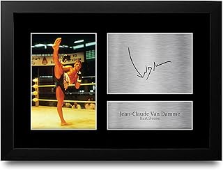 Hwc trading fr a4 jean claude van damme kickboxer gifts photo autographe imprimée