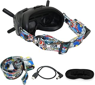 Kastwave bandeau fixe pour lunettes graffiti colorées dji fpv v2 kit de bandeaux