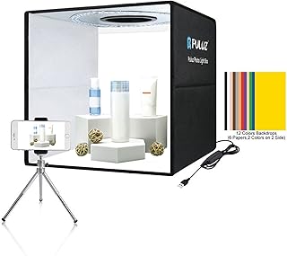 Boîte de studio photographie 40 cm pliable led anneau lumineux