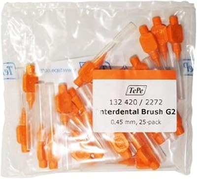 Brosse interdentaire teppy 0,45 mm taille 1 g2 - paquet de 25
