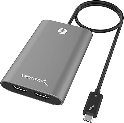 Adaptateur syprint thunderbolt 3 vers double hdmi 2.0