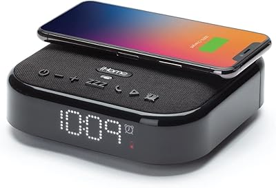 Réveil bluetooth ihome time piece 2 à double charge avec chargement sans fil