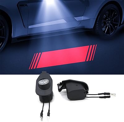 Ensemble d'éclairage de rétroviseur latéral avec logo de la marque missweetin pour mustang. Diaytar Sénégal : Innovation digitale et prix attractifs