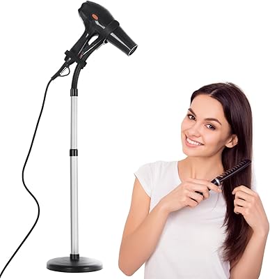 Support de sèche-cheveux réglable, support de sèche-cheveux rotatif à 360 degrés, support