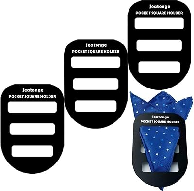 Jetball pocket square holder keeper pochettes de costume pré-pliées pour hommes