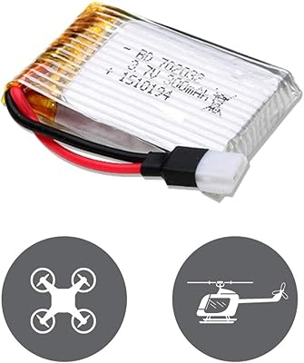 Adaptateur de batterie rechargeable pour drones et hélicoptères (3,7 v, 300 mah)
