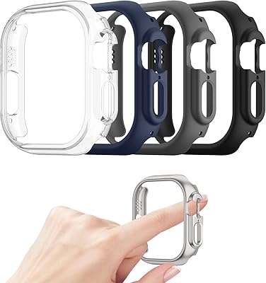 Coque de protection rigide absorbant les chocs compatible avec apple watch