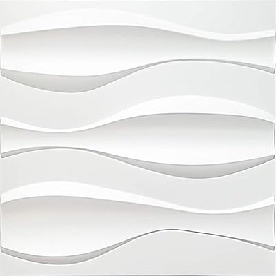 Panneaux muraux 3d art a10035 blanc 32 pieds carrés
