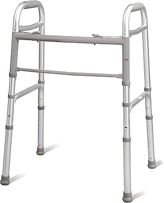 Déambulateur pliable léger kerx pour personnes âgées, déambulateur médical portable à hauteur réglable