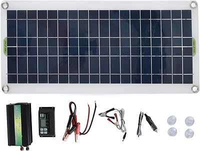 Kit de démarrage de chargeur de batterie 100 ah avec panneau solaire femelle