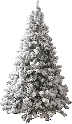 Sapin de noël artificiel blanc à charnière de 8 pieds sapin de noël