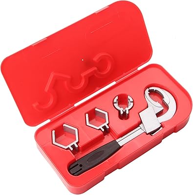 Clé de salle de bain multi-usages à arc circulaire avec clé dentée, outils