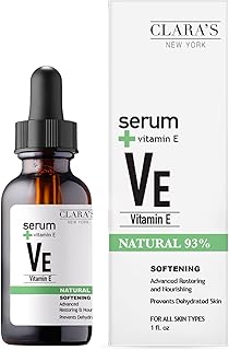 Sérum visage lissant à la vitamine e avec effet réparateur et nourrissant avancé