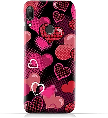 Coque amc design en silicone et tpu pour huawei y7 (2019) avec motif