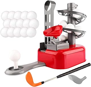 Ensemble de jouets d'entraînement de golf pour enfants - machine à tee automatique