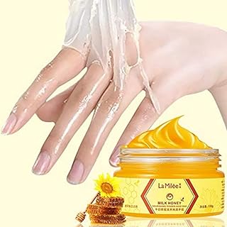 Masque pour les mains lamili au lait et au miel avec cire