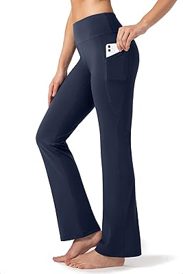 28' 30' 32' 34' pantalon de yoga bootcut pour femme avec entrejambe long