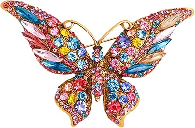 Broche papillon pour femme yellow chimesbroche à la mode pour filles et femmes