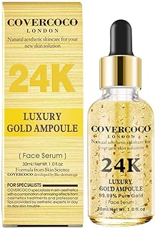 Un sérum facial en ampoule d'or 24 carats carey pour le soin