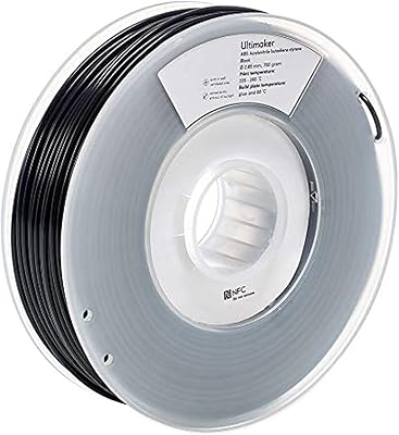 Filament d'imprimante 3d en plastique abs timemaker (noir, m2560)